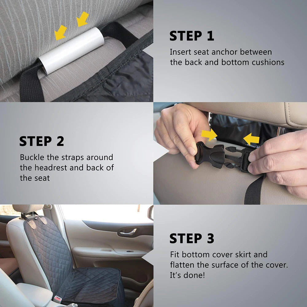 PETRAVEL Dog Car Seat Cover 100 Waterproof Seat Protector
