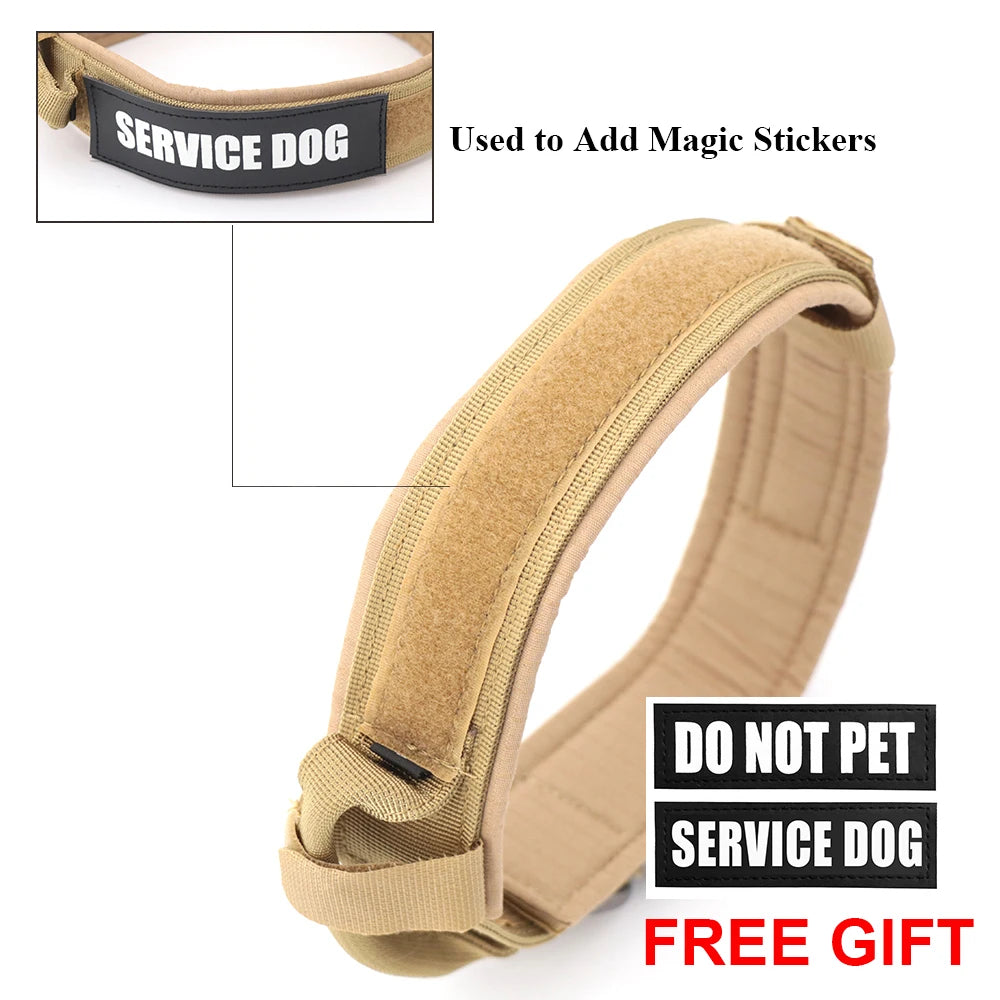 Petravelcn Dog Training Collar Adjustable Tactical Leash Set