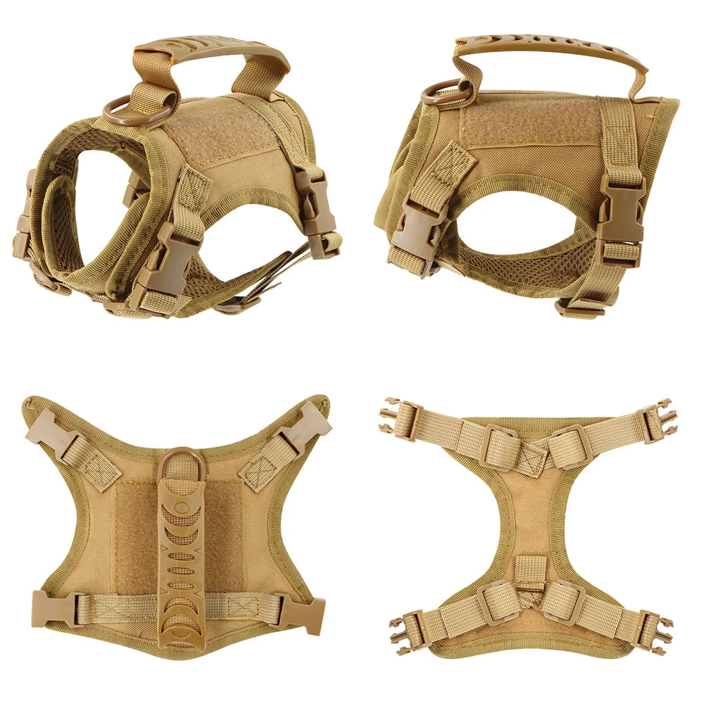 PETRAVEL Tactical Cat Harness Leash With 9 Patches Set