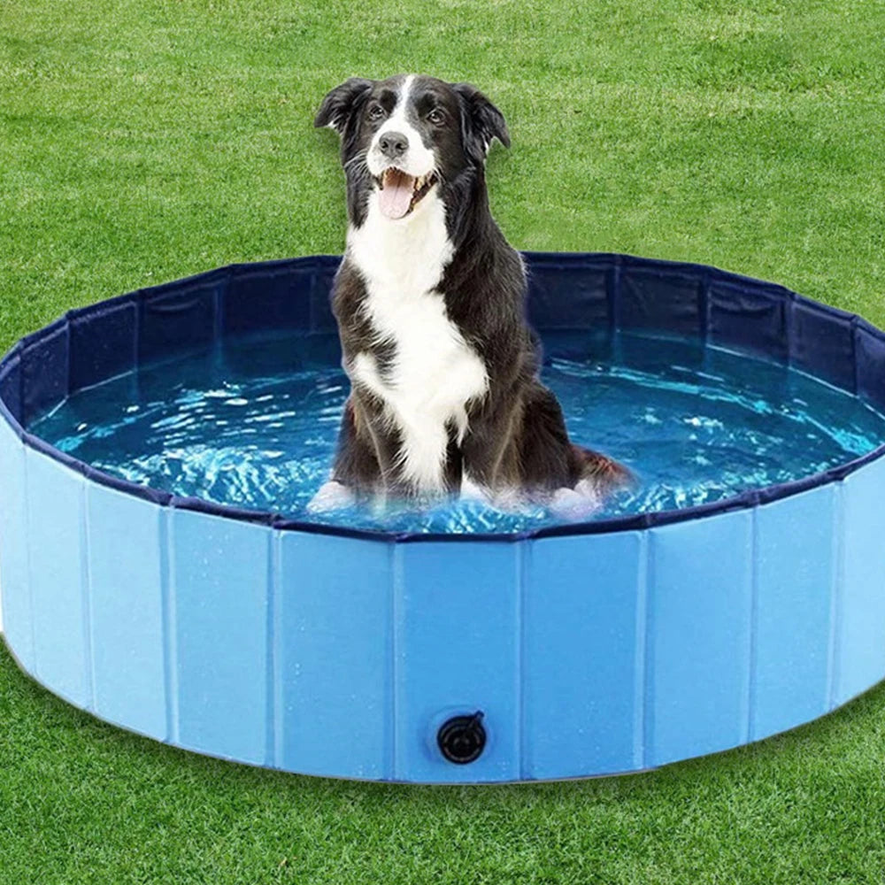 PETRAVELCN Foldable Dog Swimming Pool For Pets Durable Bath