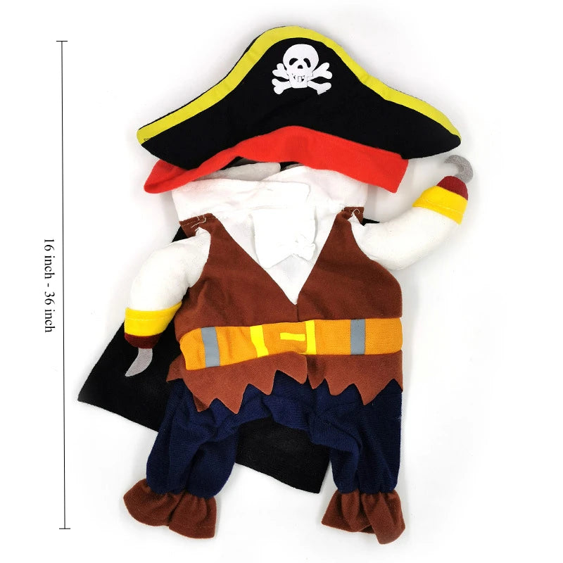 Hign-concerned Pirate Dog Costume For Pets Cat All Seasons