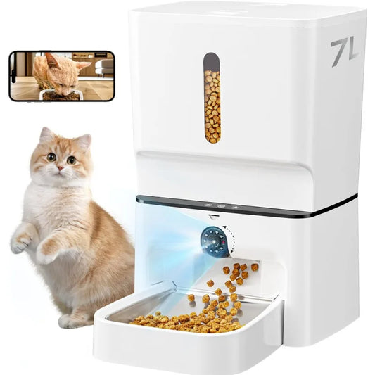 Hign-concerned Cat Feeder With Camera 1080P 5G WiFi