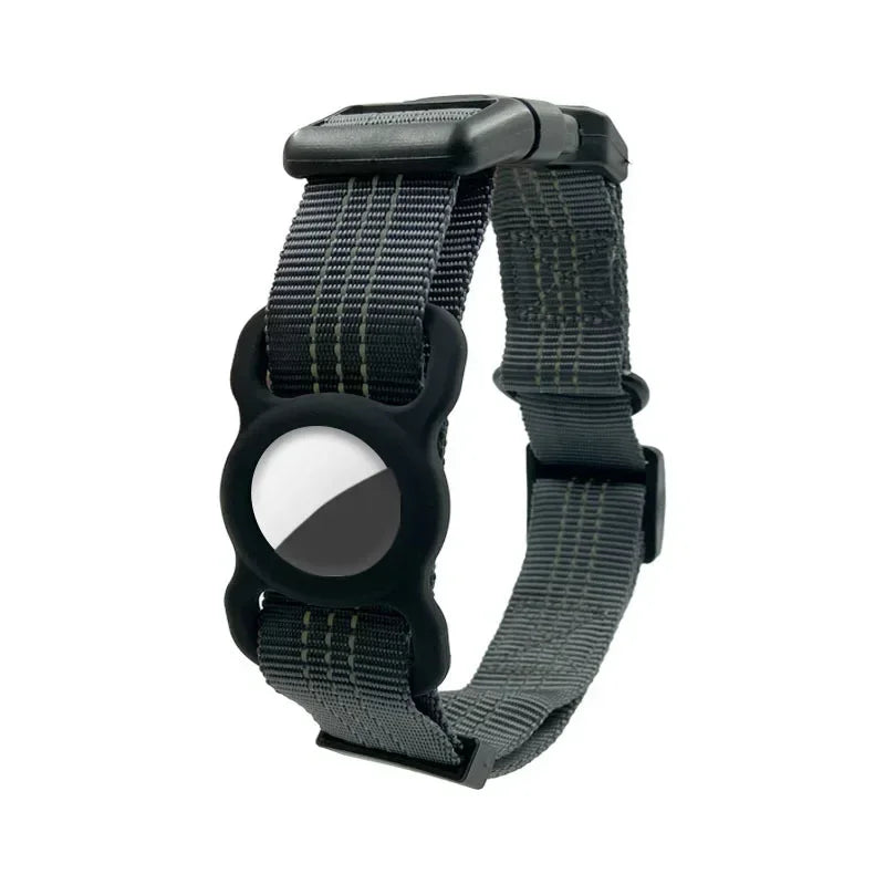 Pretty Pets AirTag Friendly Reflective Nylon Dog Collar