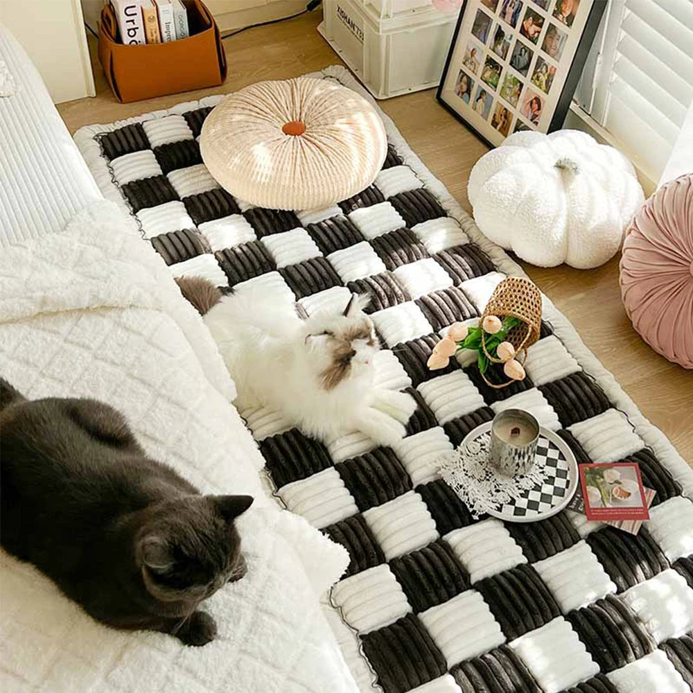 Petravelcn Dog Bed Mat Warm Cushion Anti Slip Cover