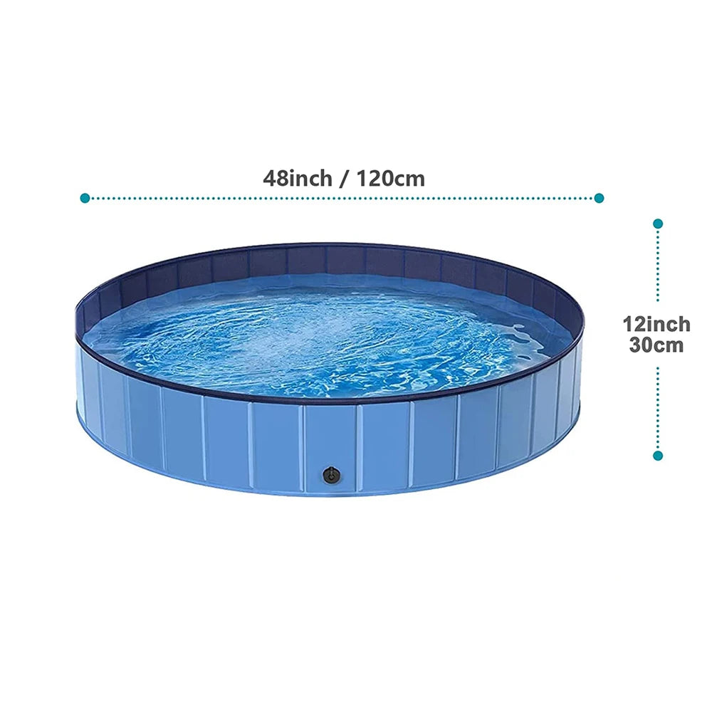 PETRAVELCN Foldable Dog Swimming Pool For Pets Durable Bath