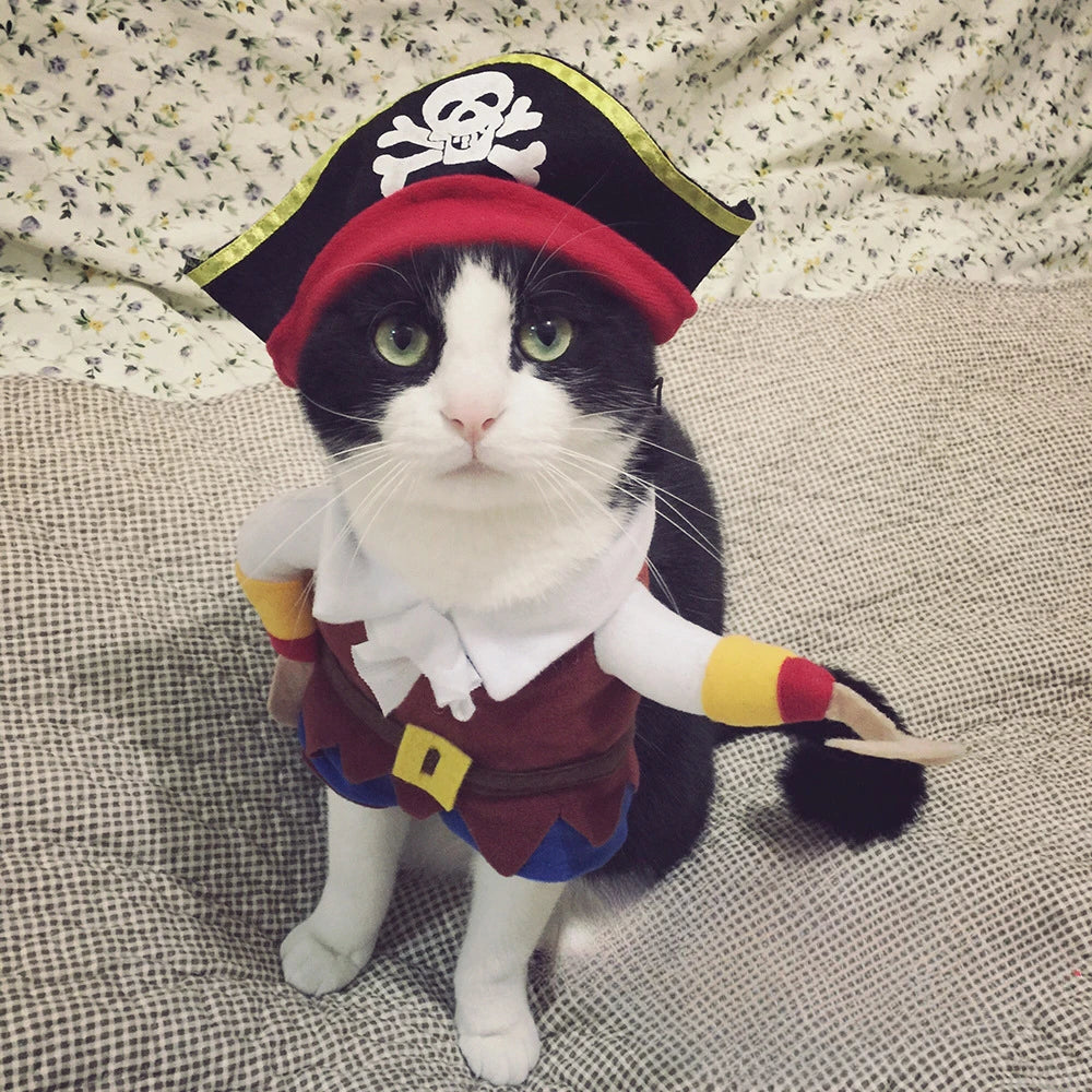 Hign-concerned Pirate Dog Costume For Pets Cat All Seasons