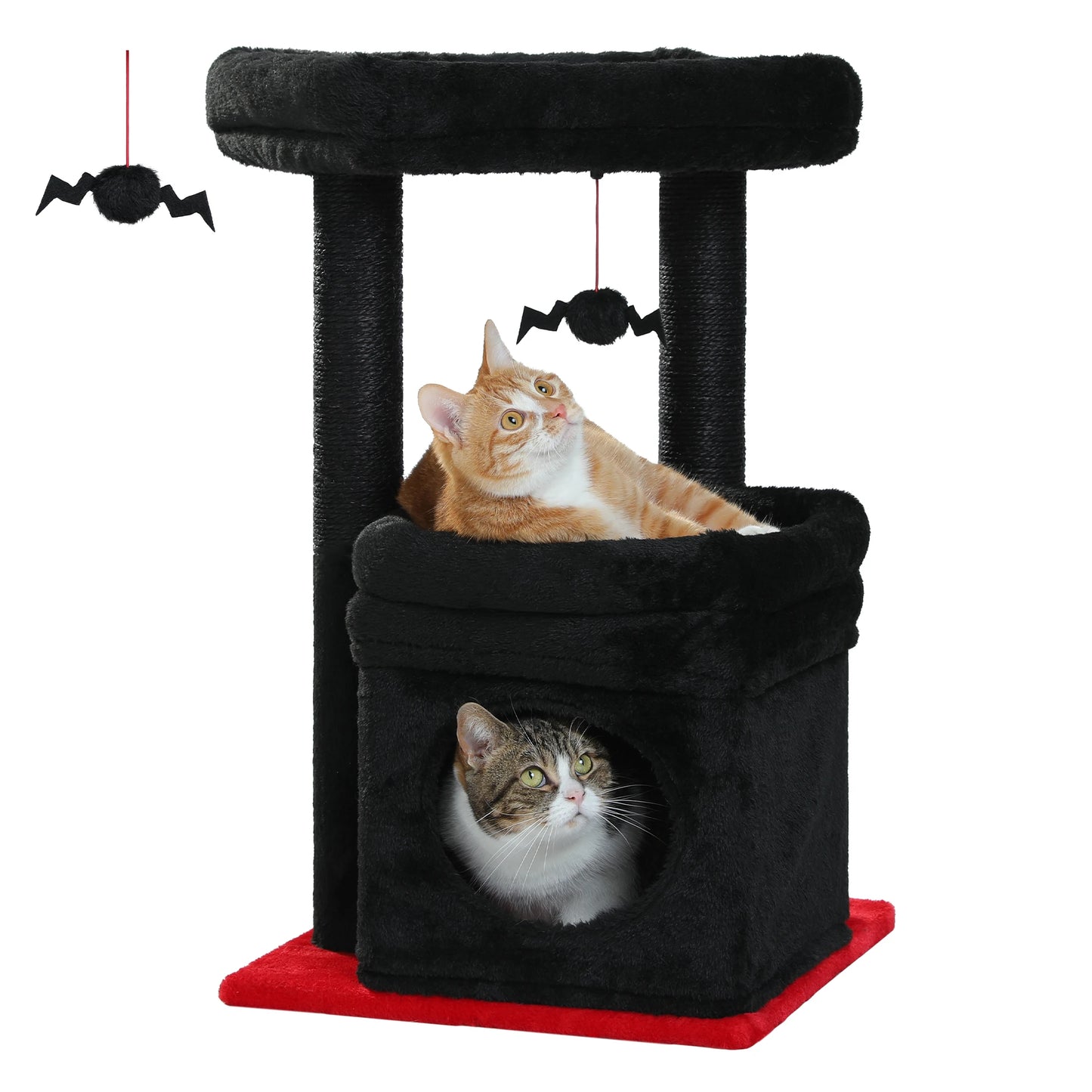 PEQULTICN Cat Tree Tower With Cozy Condo And Perch Stand