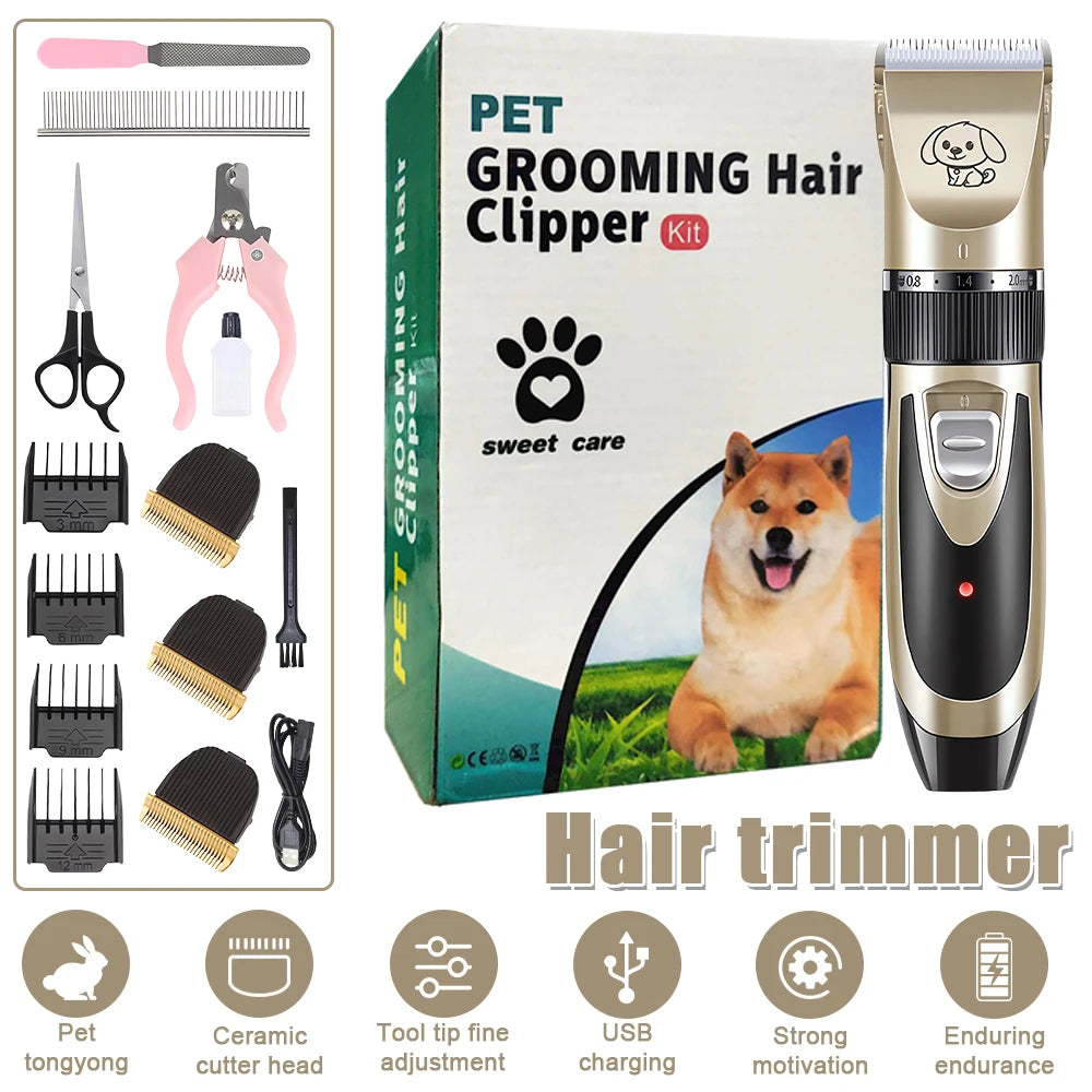 Hign-concerned Pet Clipper Grooming Rechargeable Trimmer