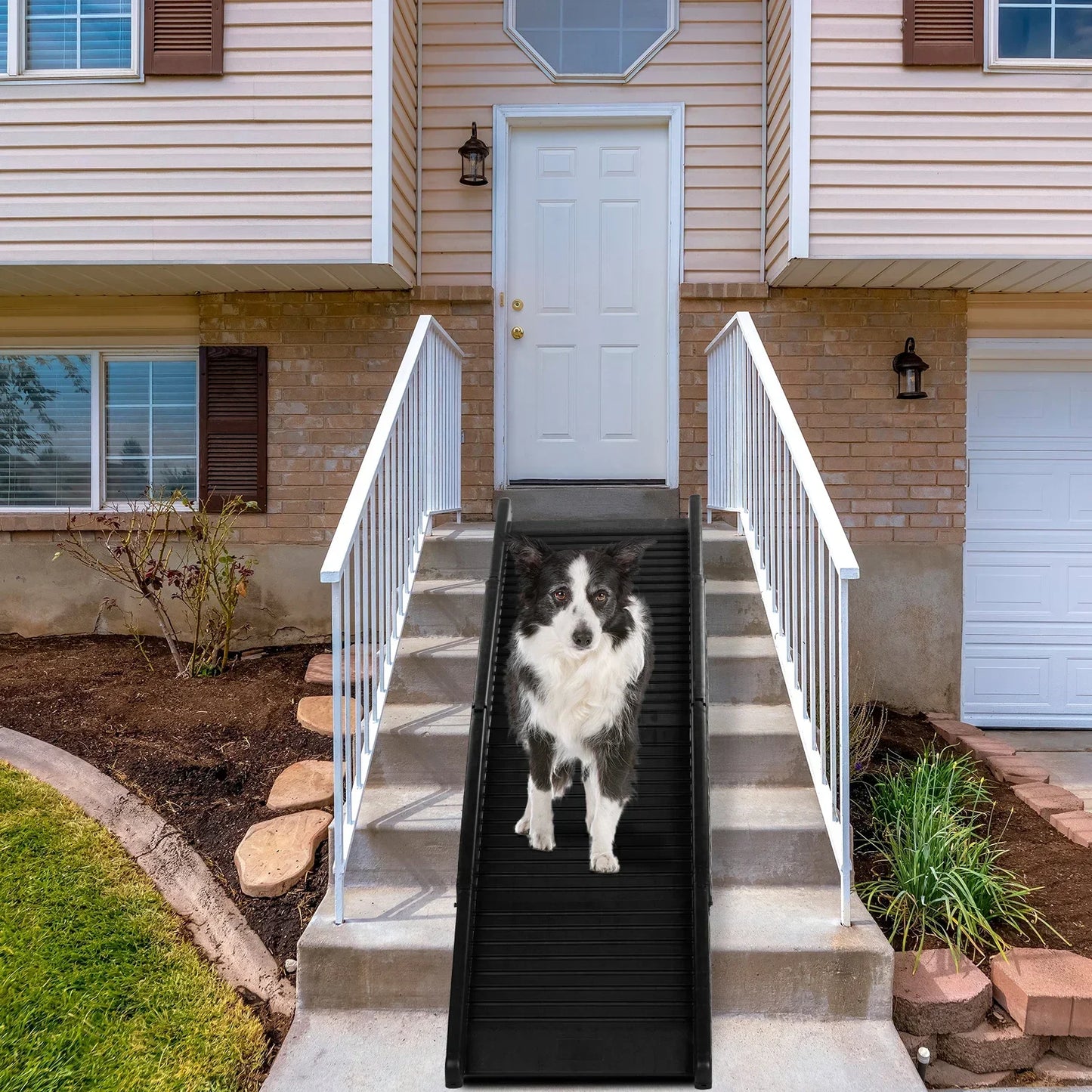 Pretty Pets Pet Supplies Nonslip Folding Dog Ramp Tri Fold