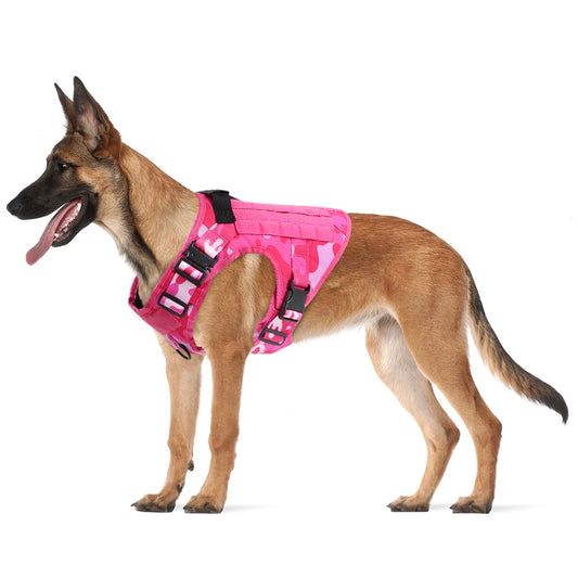 PETRAVELCN Military Camouflage Dog Harness Training Vest