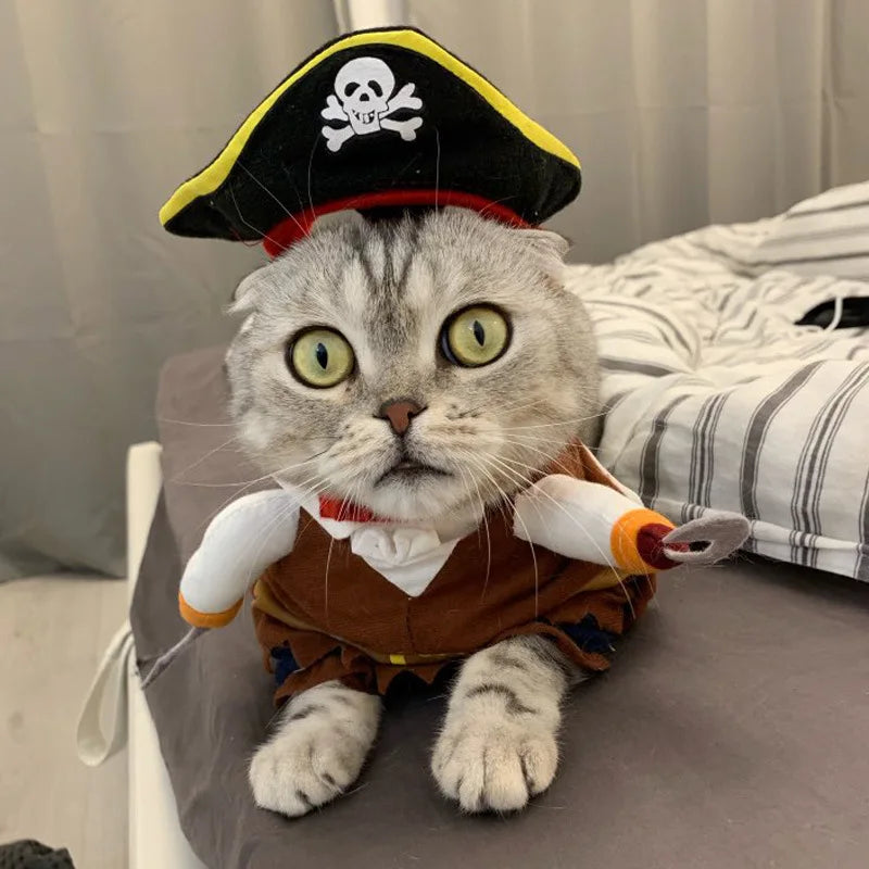 Hign-concerned Pirate Dog Costume For Pets Cat All Seasons