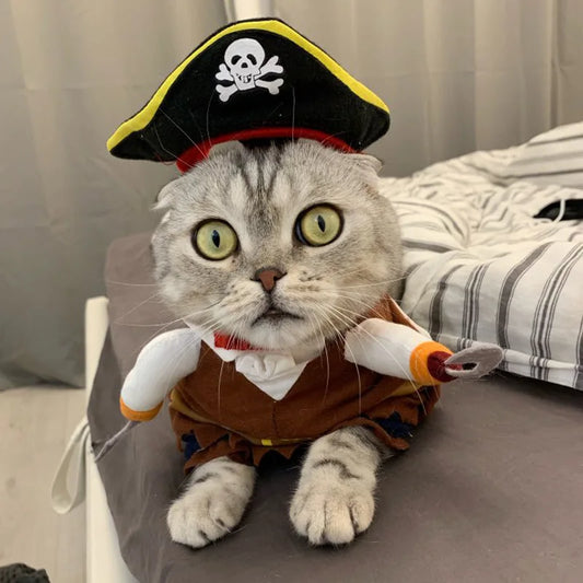 Hign-concerned Pirate Dog Costume For Pets Cat All Seasons