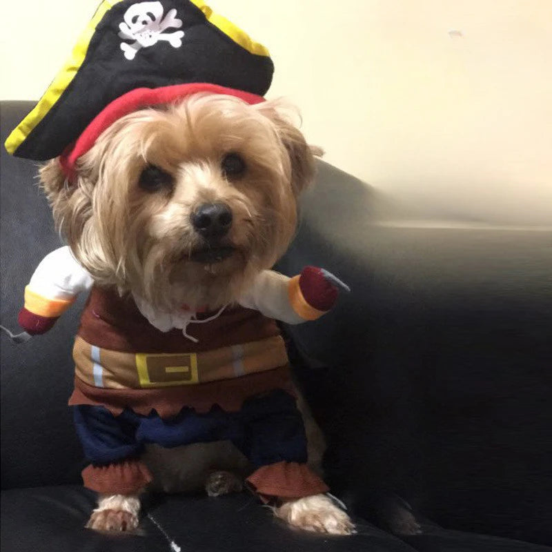 Hign-concerned Pirate Dog Costume For Pets Cat All Seasons