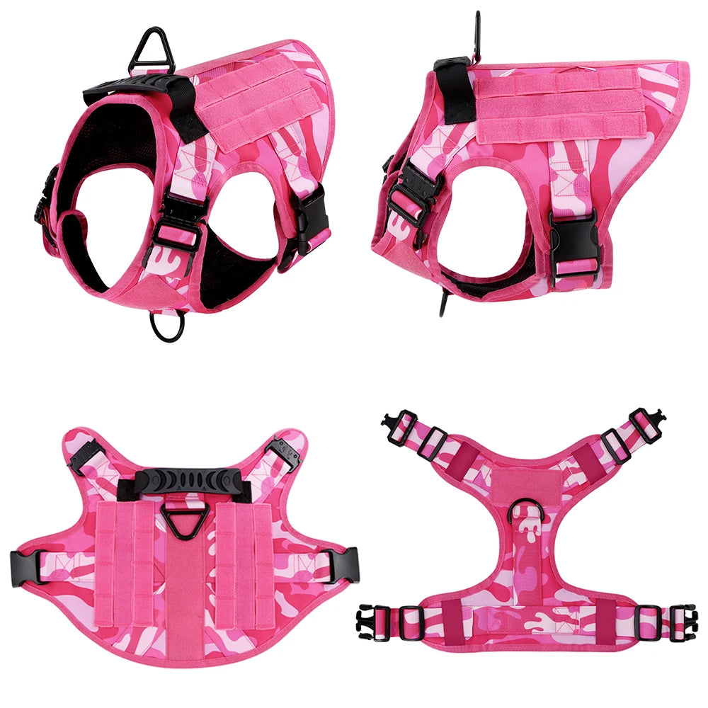 PETRAVELCN Military Camouflage Dog Harness Training Vest