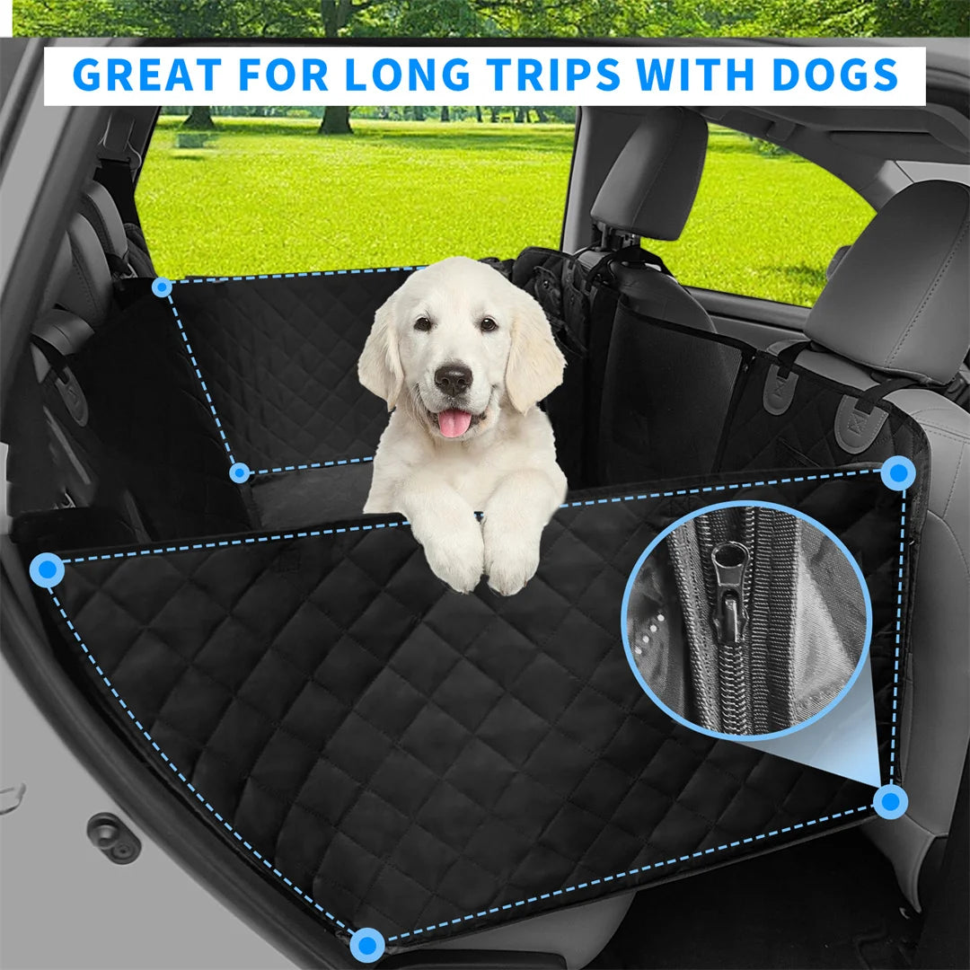 BINGOPAWCN Waterproof Dog Car Seat Cover Backseat Travel