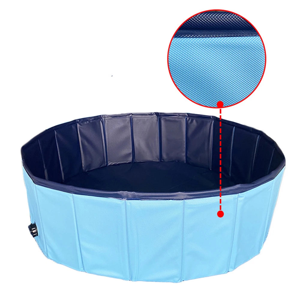 PETRAVELCN Foldable Dog Swimming Pool For Pets Durable Bath