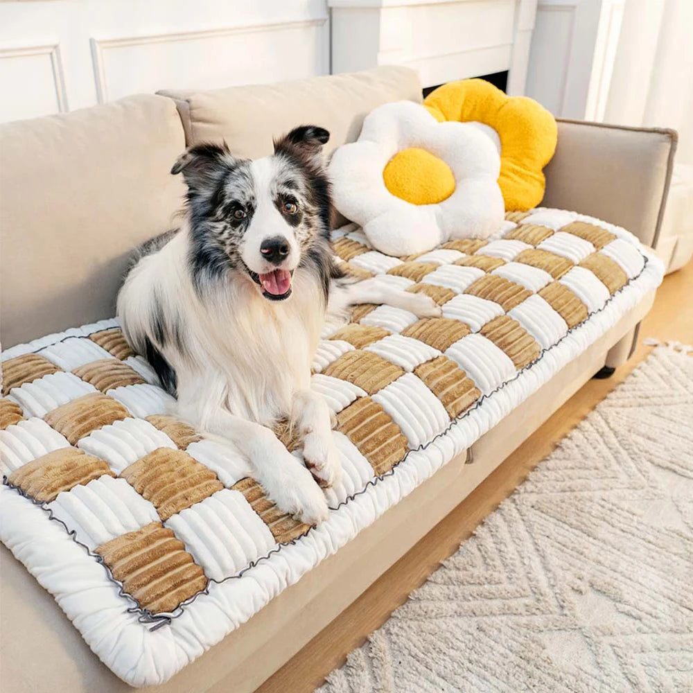 Petravelcn Dog Bed Mat Warm Cushion Anti Slip Cover