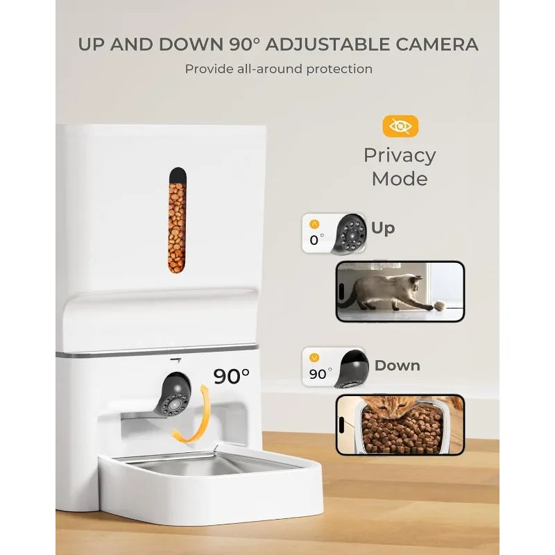 Hign-concerned Cat Feeder With Camera 1080P 5G WiFi