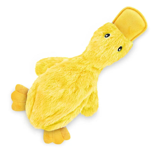 Pretty Pets Pet Supplies Dog Plush Squeaky Duck Toy