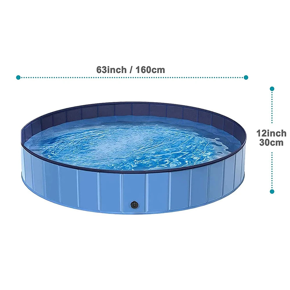 PETRAVELCN Foldable Dog Swimming Pool For Pets Durable Bath