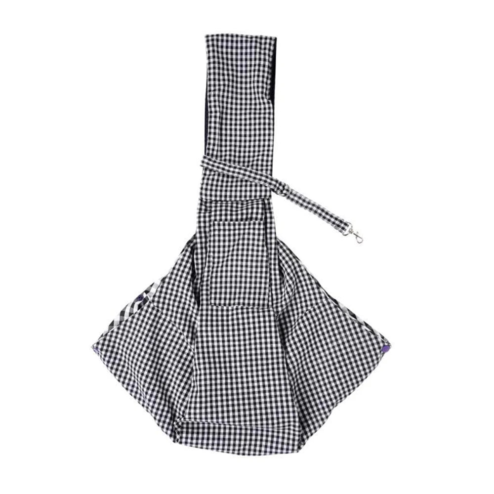 Piang Gouer Checkered Pattern Pet Carrier Bag For Dogs Cats