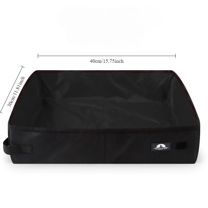 Hign-concerned Foldable Cat Litter Box Oxford Cloth