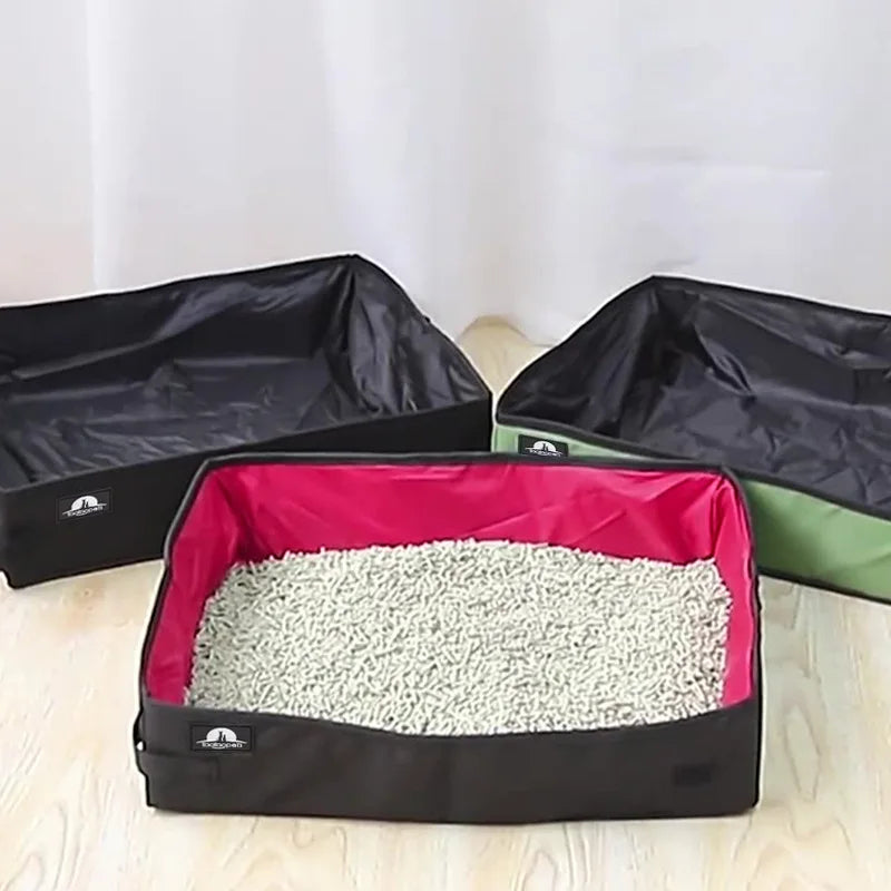 Hign-concerned Foldable Cat Litter Box Oxford Cloth