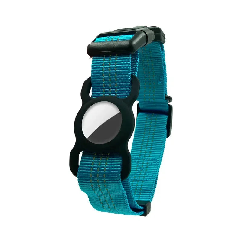 Pretty Pets AirTag Friendly Reflective Nylon Dog Collar
