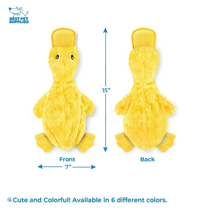 Pretty Pets Pet Supplies Dog Plush Squeaky Duck Toy