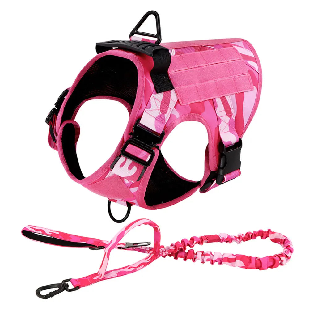 PETRAVELCN Military Camouflage Dog Harness Training Vest