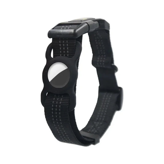 Pretty Pets AirTag Friendly Reflective Nylon Dog Collar