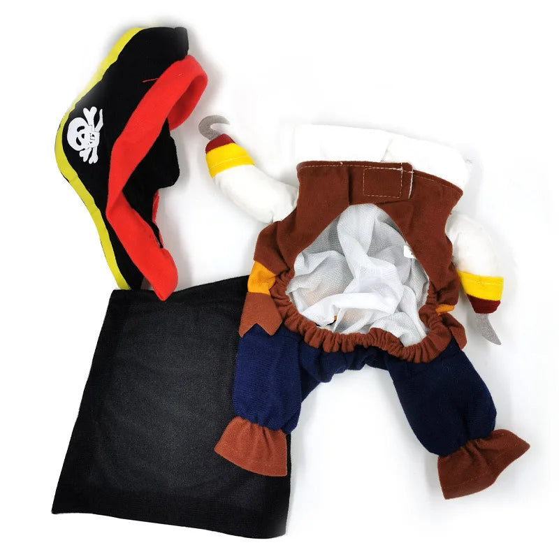 Hign-concerned Pirate Dog Costume For Pets Cat All Seasons