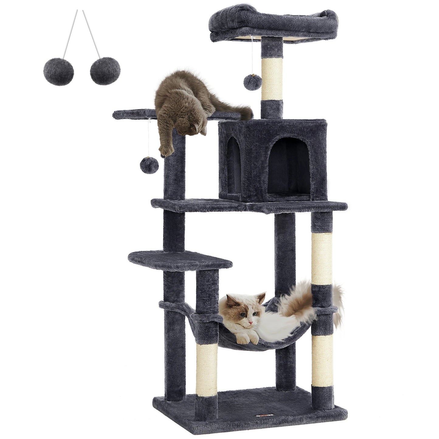 Feandrea Cat Tree Multi Level Tower With Scratching Posts