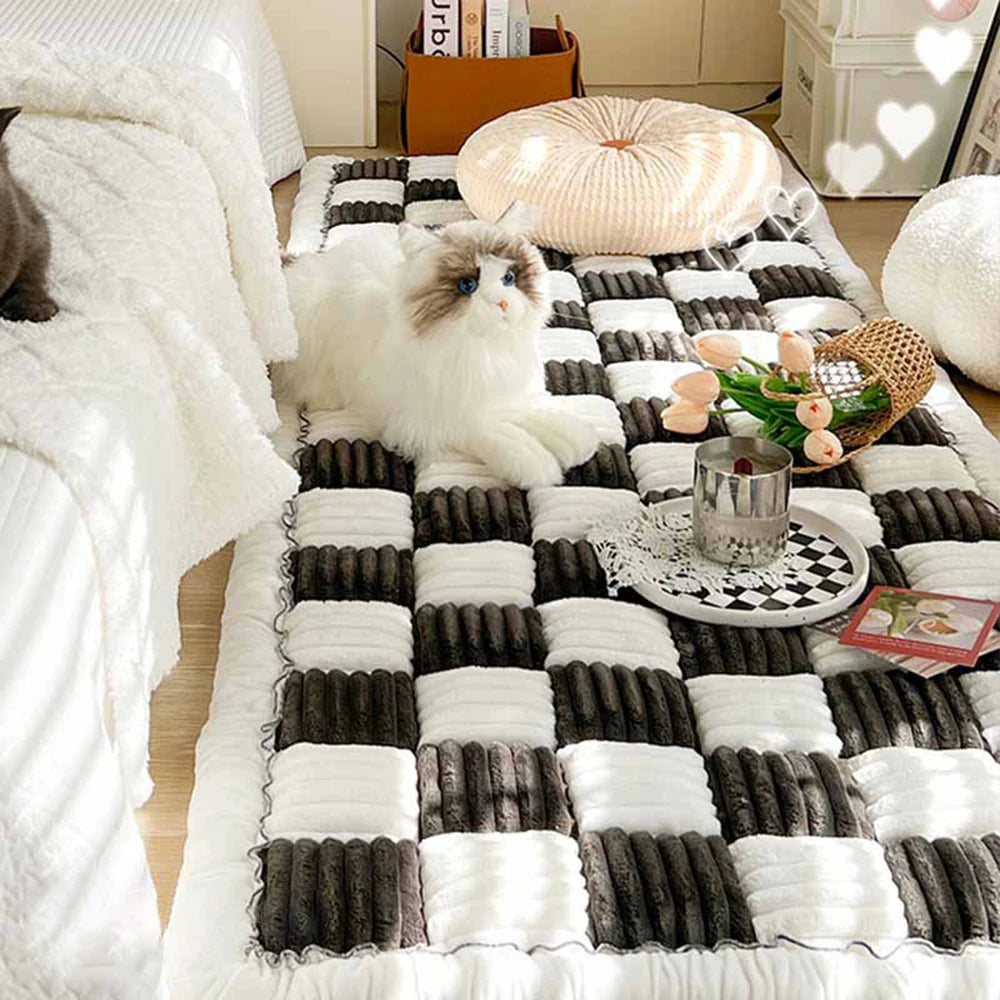 Petravelcn Dog Bed Mat Warm Cushion Anti Slip Cover