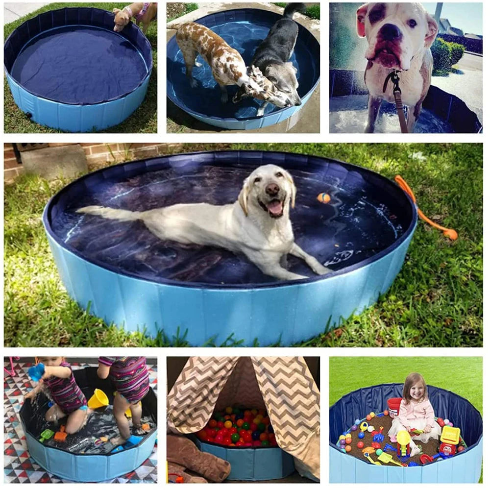PETRAVELCN Foldable Dog Swimming Pool For Pets Durable Bath
