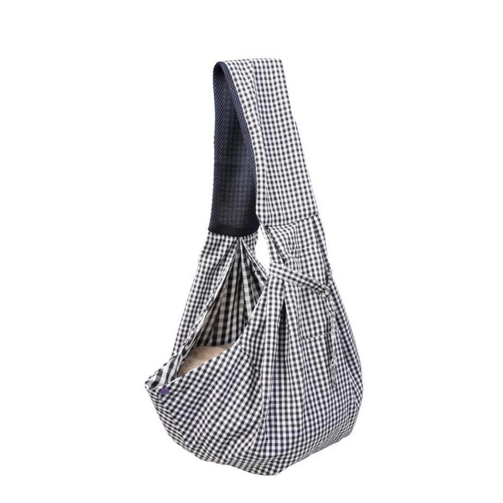 Piang Gouer Checkered Pattern Pet Carrier Bag For Dogs Cats