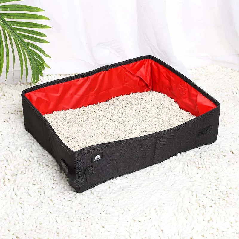 Hign-concerned Foldable Cat Litter Box Oxford Cloth
