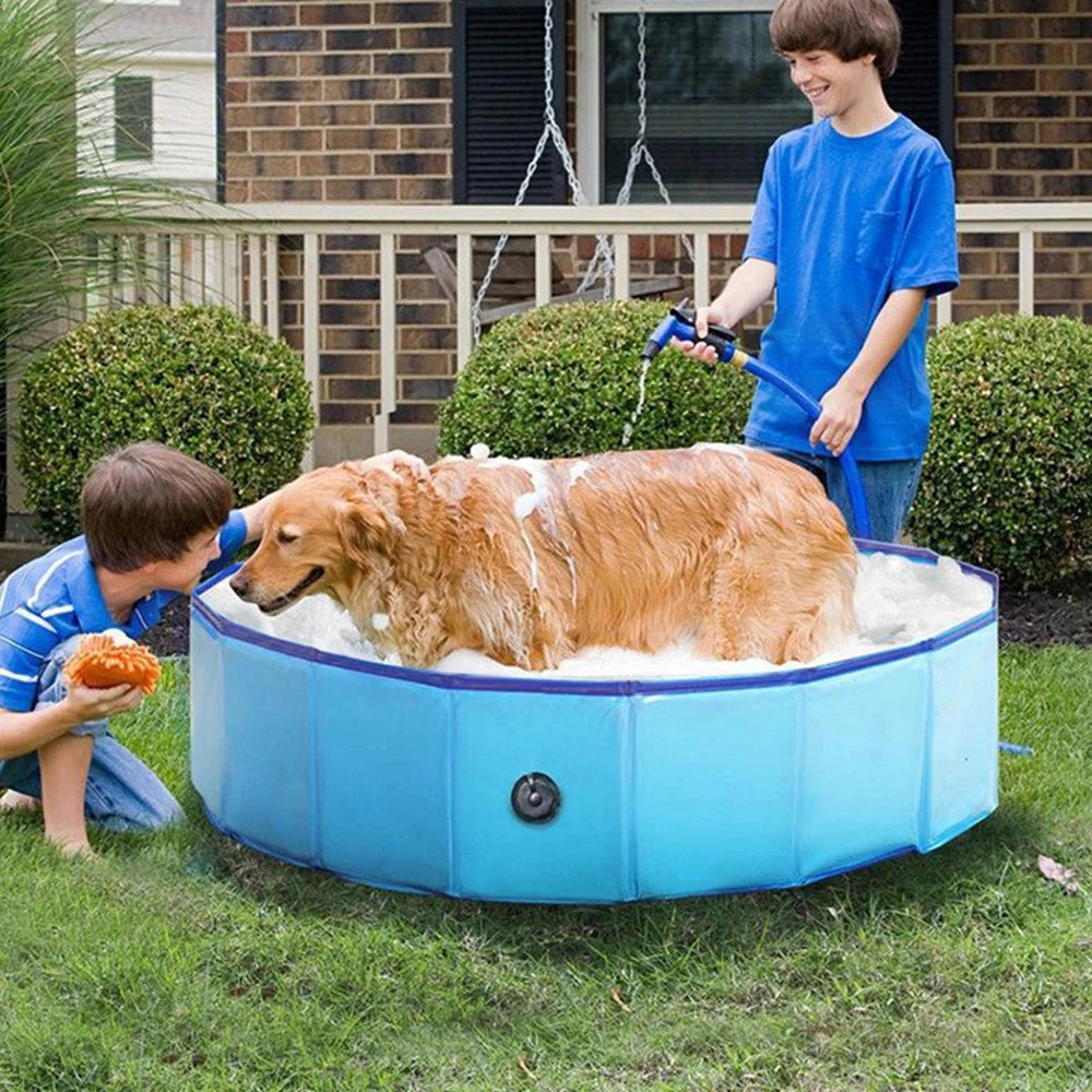 PETRAVELCN Foldable Dog Swimming Pool For Pets Durable Bath