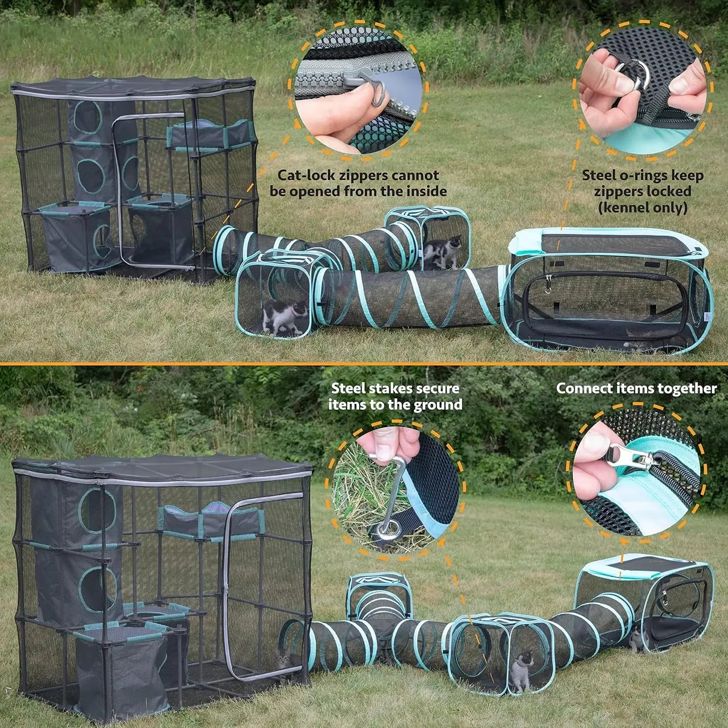 Hign-concerned Kitty City Outdoor Catio Furniture and Kits