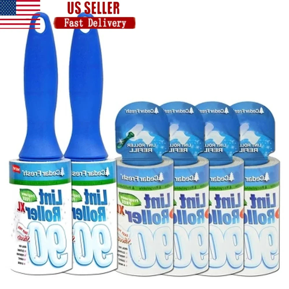 Pretty Pets Lint Roller Set 2 Pack 90 Sheets Reusable