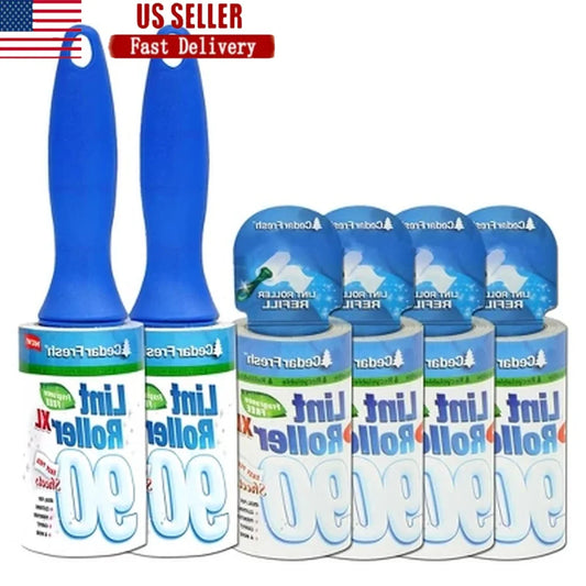Pretty Pets Lint Roller Set 2 Pack 90 Sheets Reusable