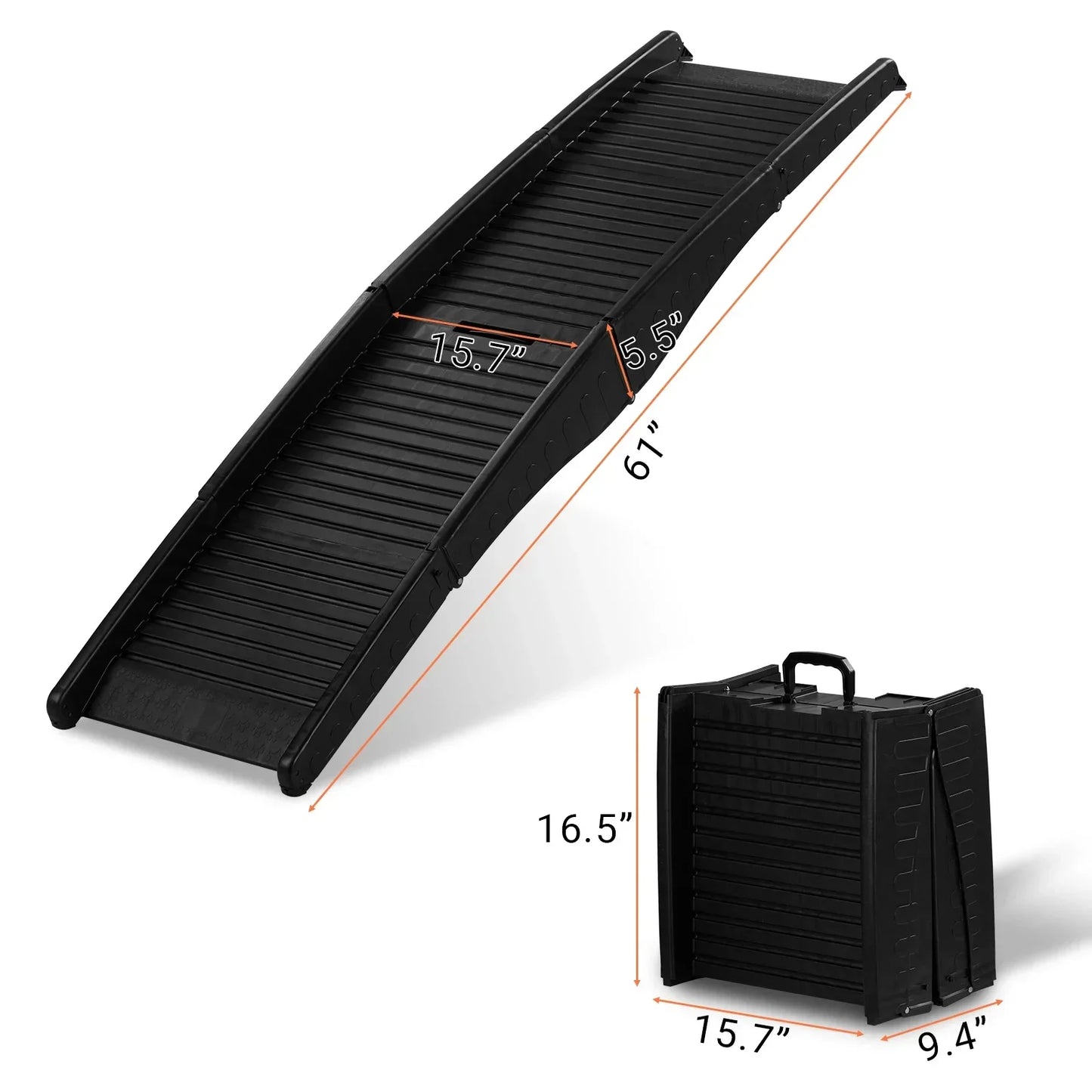 Pretty Pets Pet Supplies Nonslip Folding Dog Ramp Tri Fold