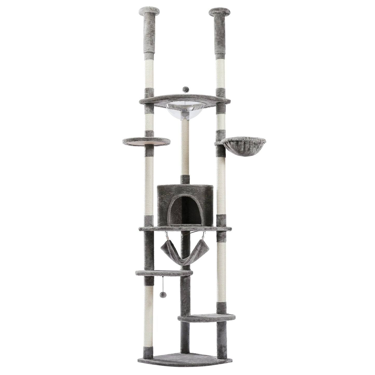 PEQULTICN Cat Tree Tower Acrylic Perch Hammock Beds Cave