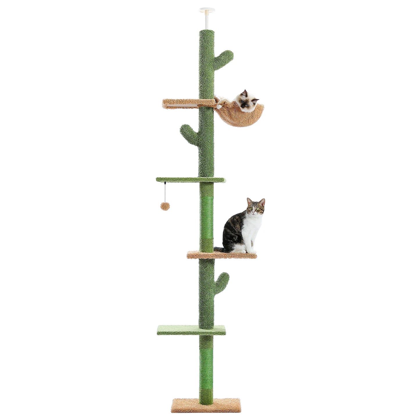 PAWZ Road Cat Tree 5 Tier Floor To Ceiling Tower Hammock