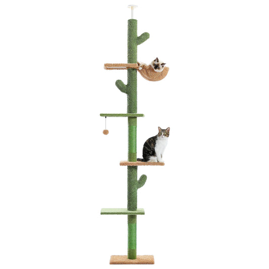 PAWZ Road Cat Tree 5 Tier Floor To Ceiling Tower Hammock