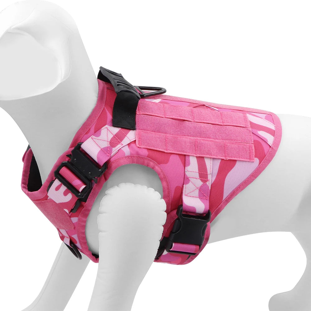 PETRAVELCN Military Camouflage Dog Harness Training Vest