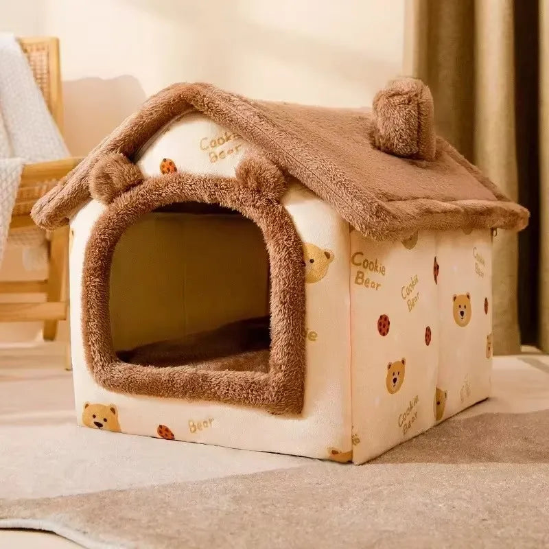 Pretty Pets Pet Supplies Foldable Dog House Kennel Bed Nest