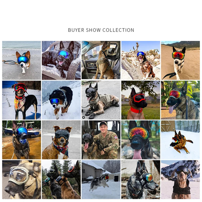 PETRAVELCN Dog Goggles UV Protection Windproof Sunglasses