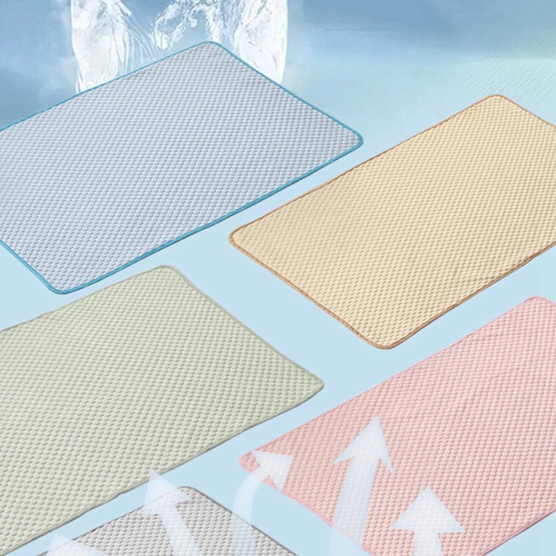 Guangdong Dog Cooling Mat for Pets Breathable Ice Silk Pad