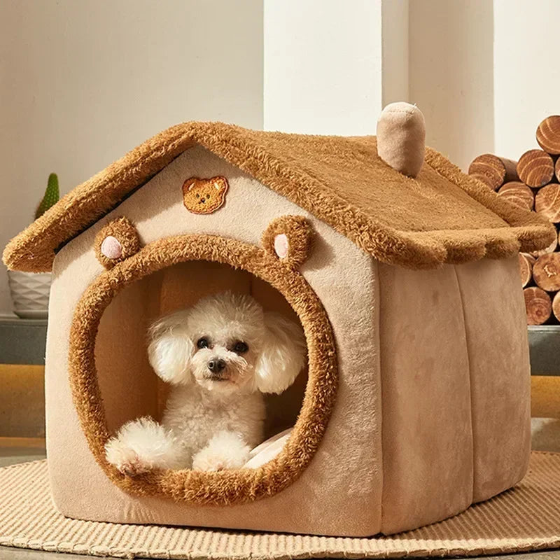 Pretty Pets Pet Supplies Foldable Dog House Kennel Bed Nest